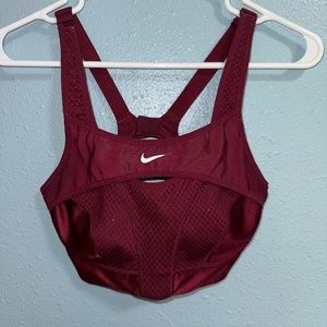 Womens Maroon Nike Sports Bra